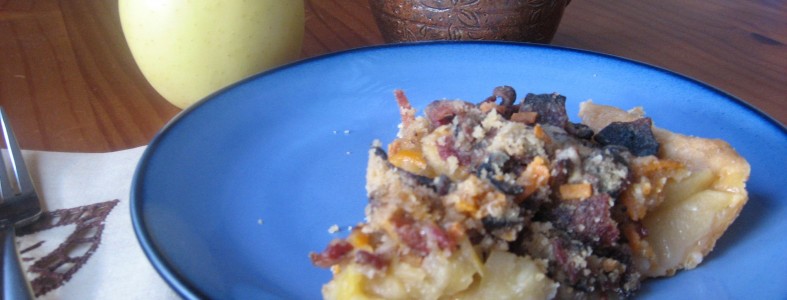 Beyond Cheesecake Bacon Crumble Apple Pie
