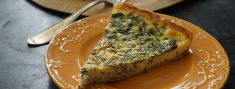 Friday Night Quiche Spinach Speck Quiche with Greek Yogurt