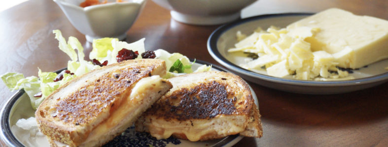 Strawberry-Vidalia Grilled Turkey & Cheese for Summer Vidalia-sandwich