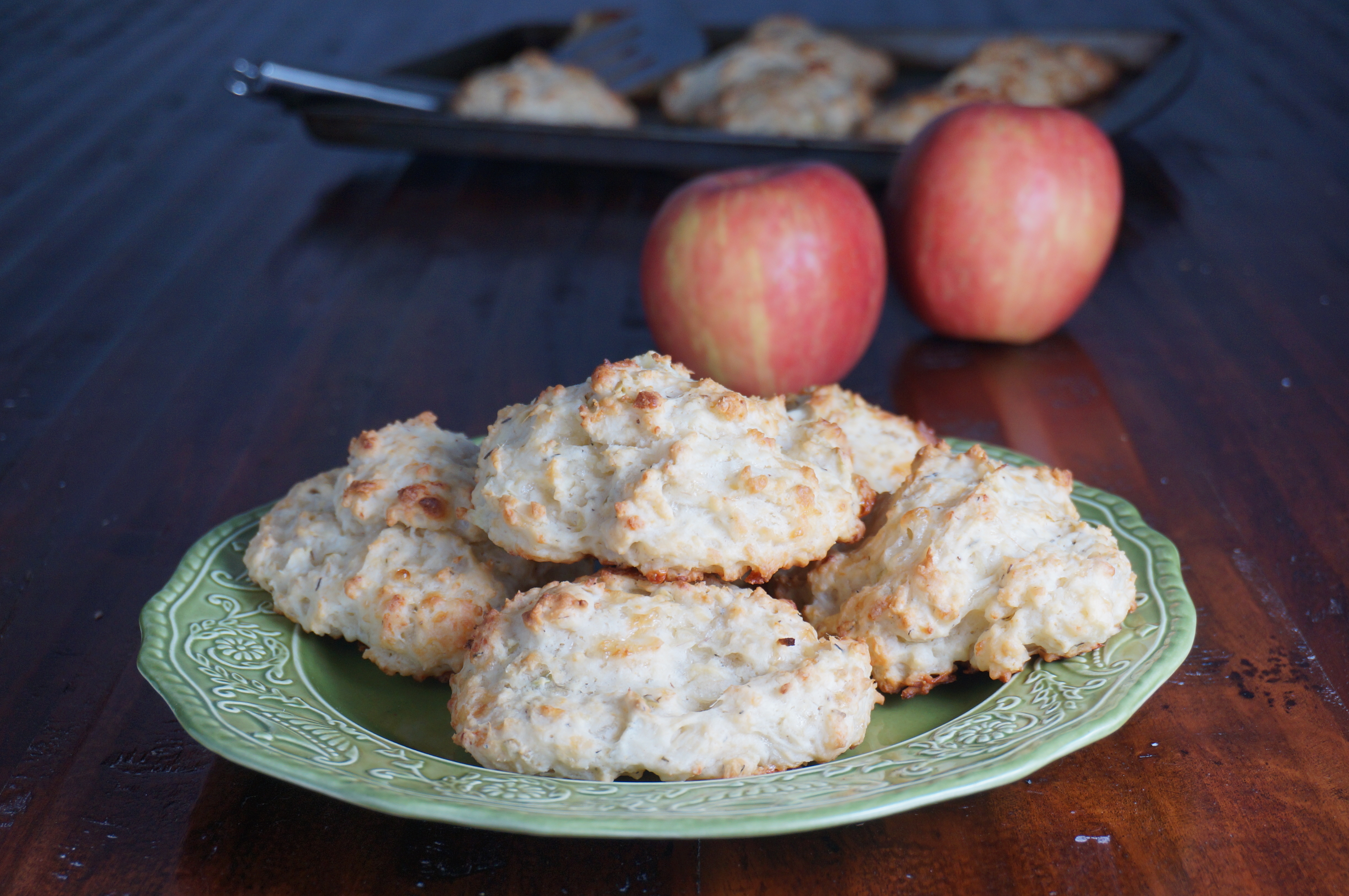 Apple cheddar buttermilk biscuits