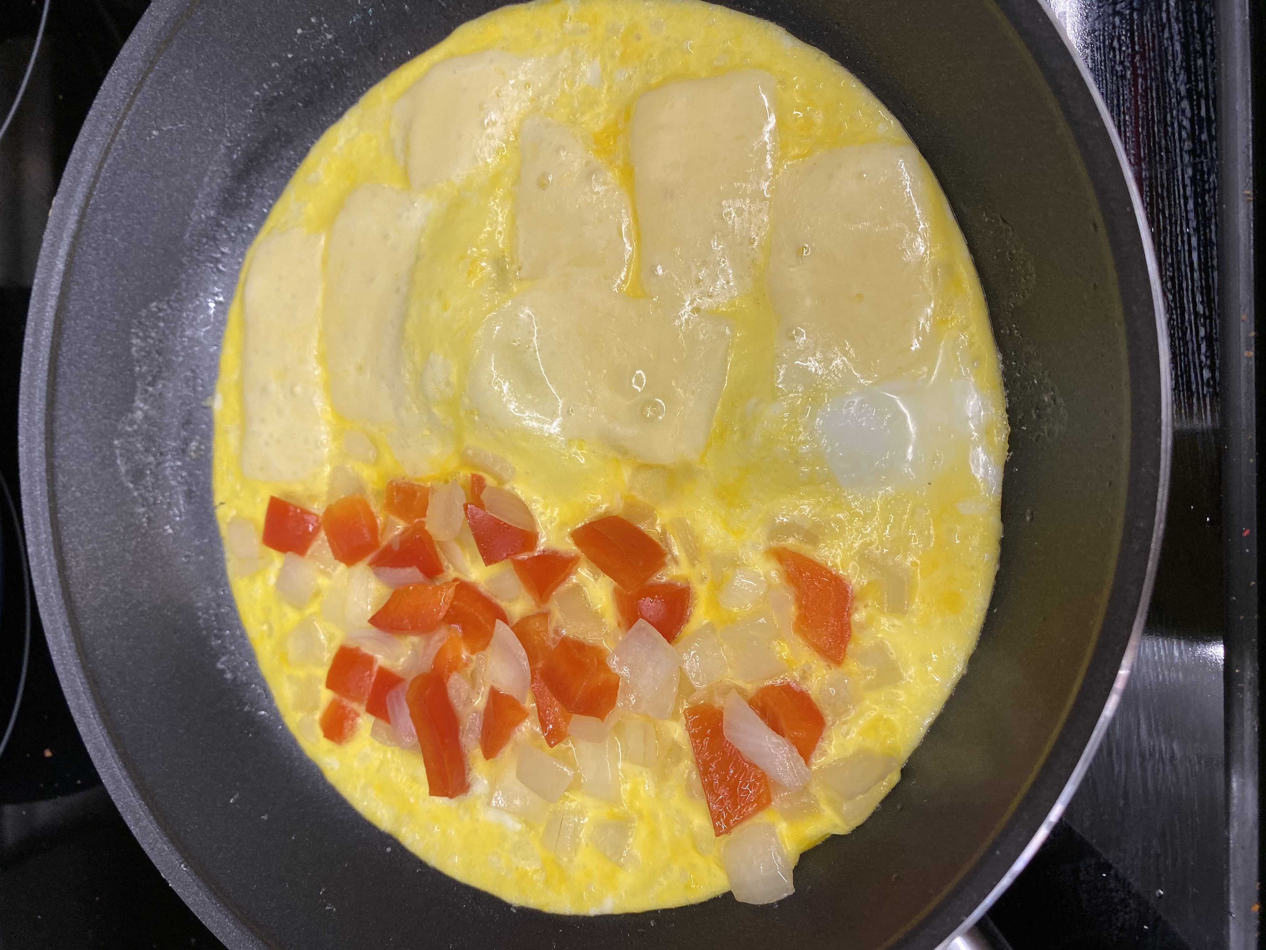 Steps for making omelettes