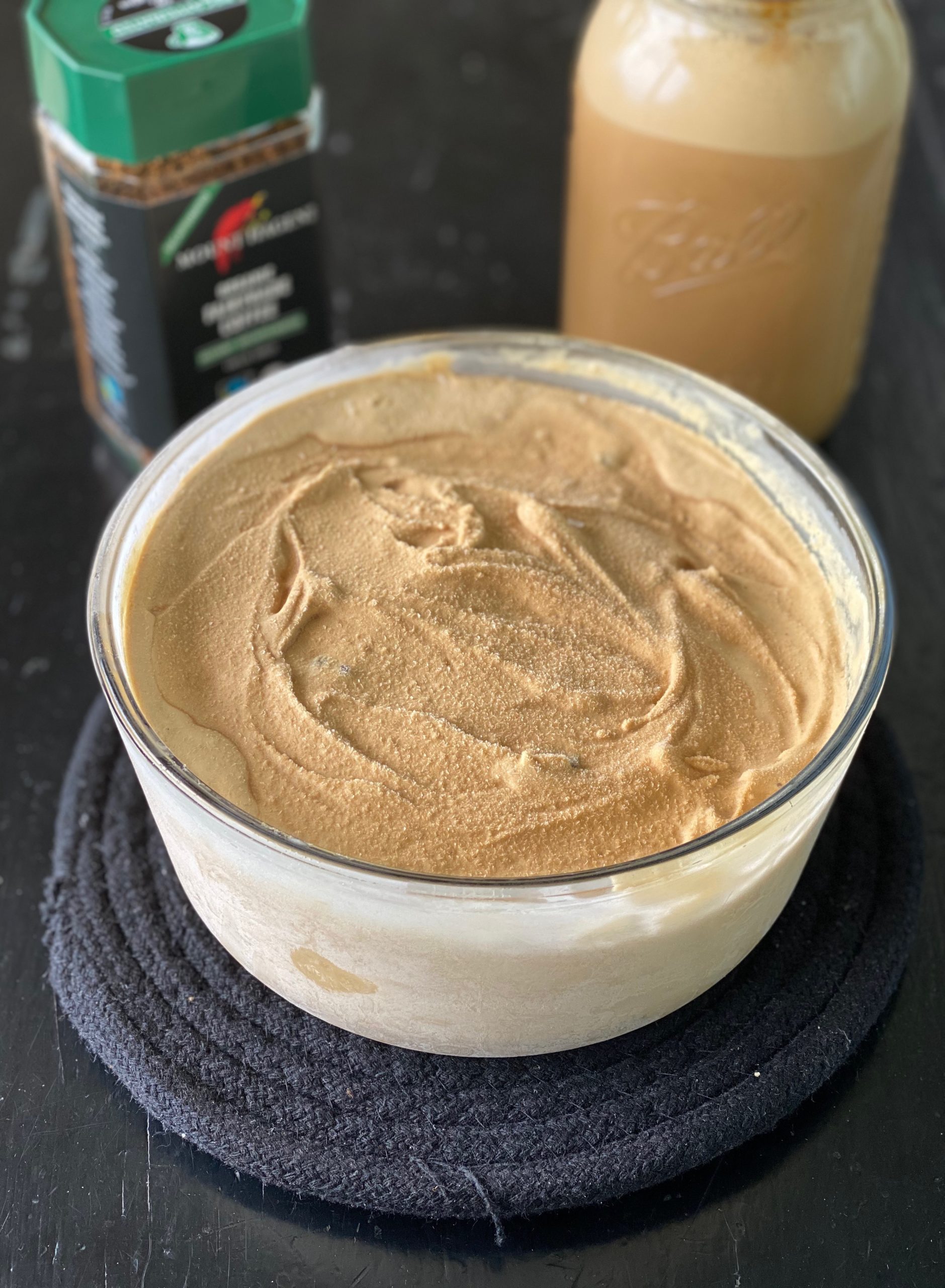 Easy Homemade Coffee Ice Cream Conebella Farm