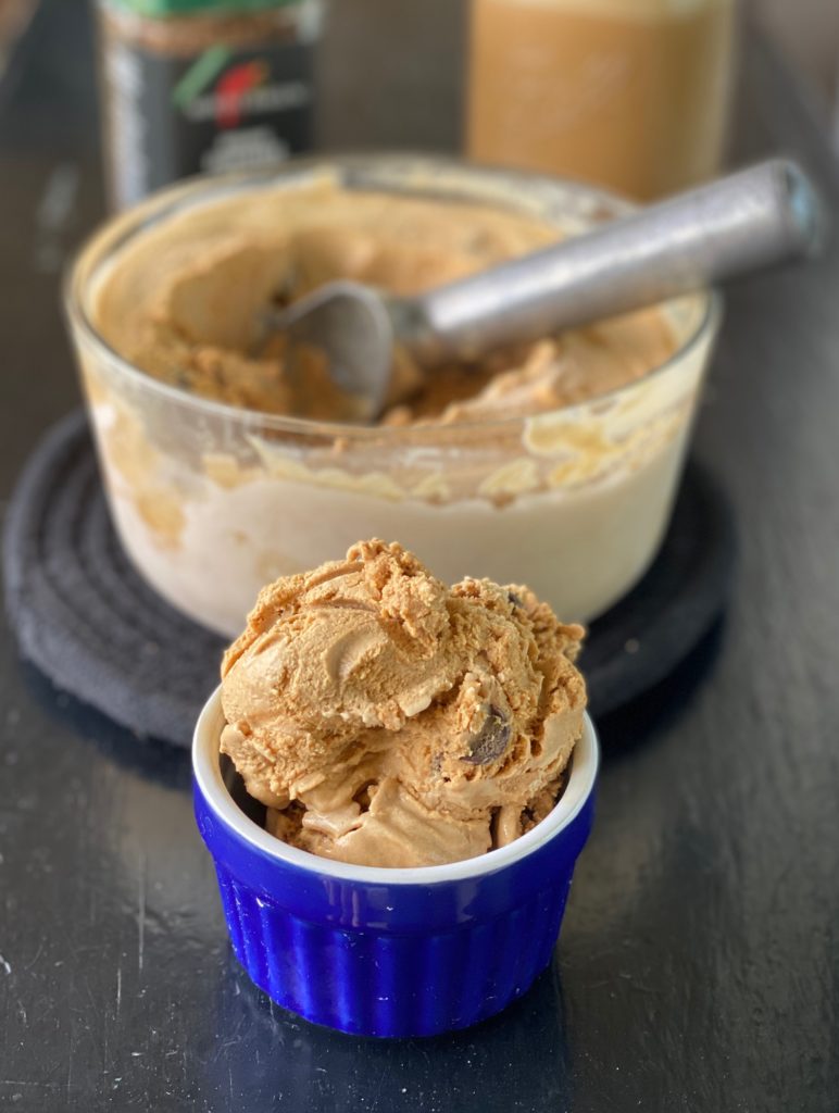 scoop of coffee ice cream