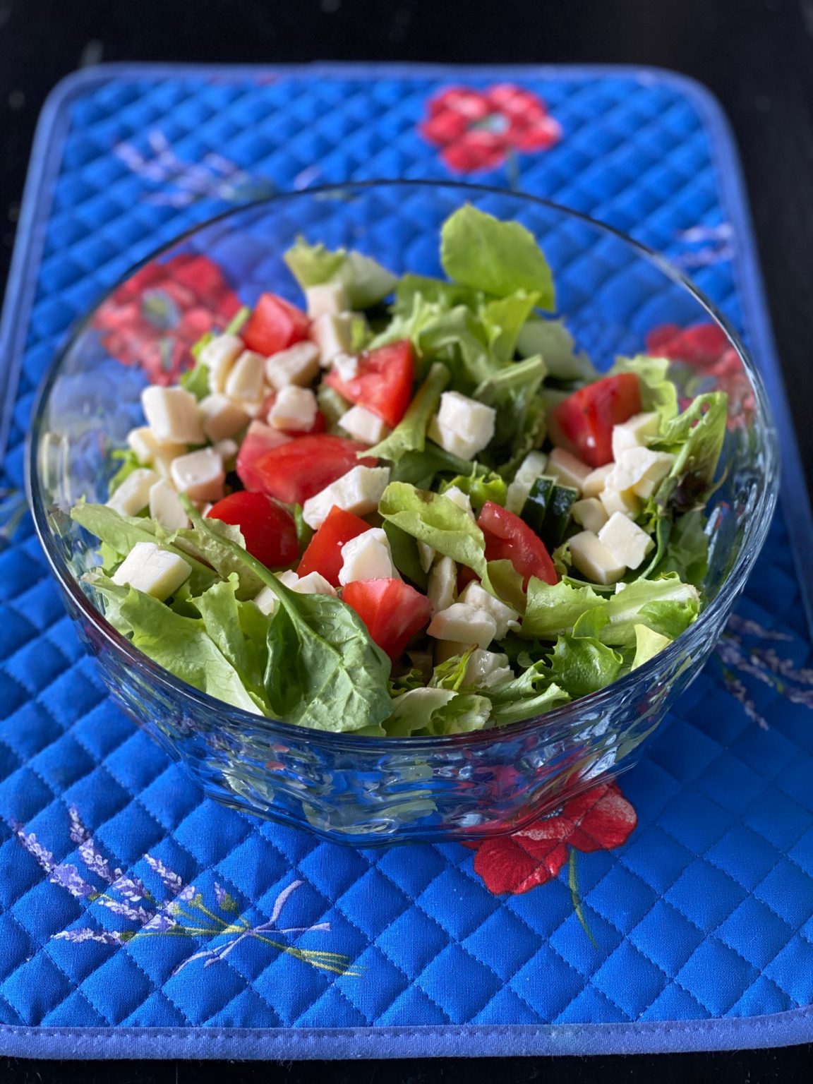 Local Produce Salad with Cheese Curds Conebella Farm