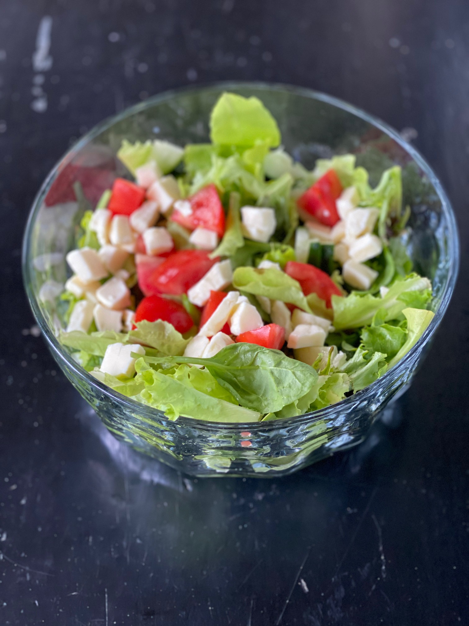 Local Produce Salad with Cheese Curds Conebella Farm