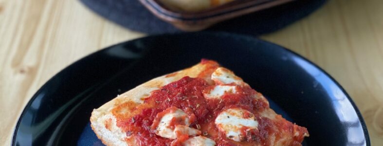 Thick Crust Pizza with Fresh Mozzarella Pizza
